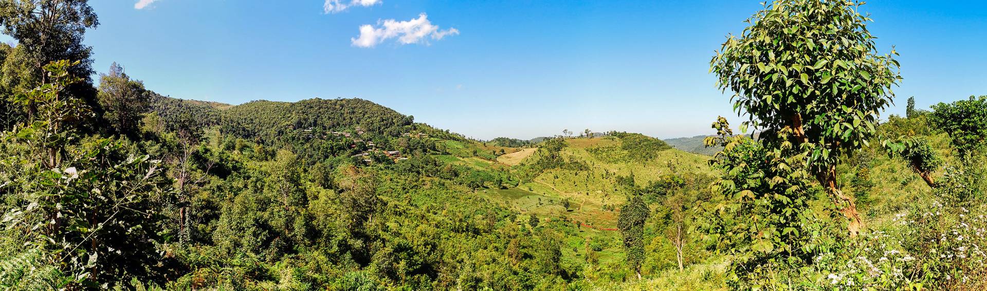 Blick auf das Karen-Dorf Ban Dong Ku